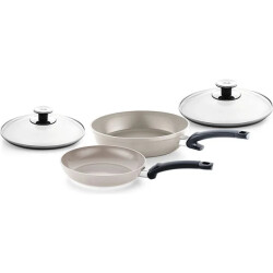 Fissler Ceratal comfort koekenpannen 24 + 28cm met deksels