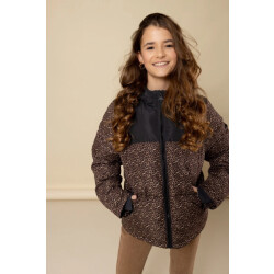 Looxs Revolution Bomber hooded winterjas panther voor meisjes in de kleur