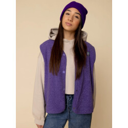 Looxs Revolution Gilet violet teddy voor meisjes in de kleur