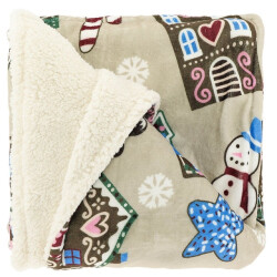 Unique Living plaid snowy 130x160cm -