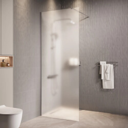 Badplaats Douchewand florida 90 x 200 cm chroom – inloopdouche 8 mm met