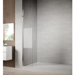 Badplaats Douchewand florida 30 x 200 cm chroom – inloopdouche 8 mm met half