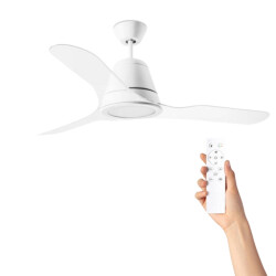 Cool Breeze Fluisterstille plafondventilator backlund Ø132cm afstandsbediening & timer