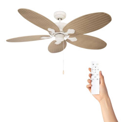 Cool Breeze Fluisterstille plafondventilator bergman Ø132cm afstandsbediening & timer