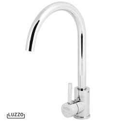 Luzzo ® lesina keuken­ mengkraan chroom – hoog model ronde uitloop 100%