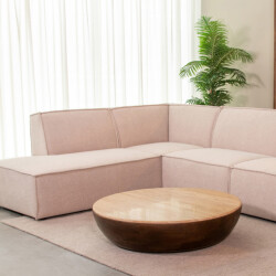 Label51 Salontafel bowl espresso travertin