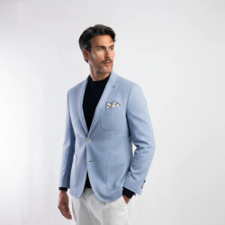 Blue Industry Het colbert met microdessin |