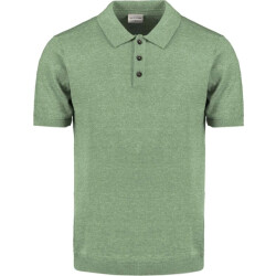 No Excess Pullover short sleeve polo melange green