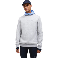 Peak Performance M original small logo crew med grey melan