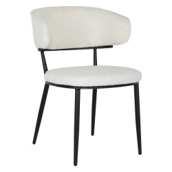 Multifurn Eetkamerstoel sander teddy crème - 80 cm x 57 cm x 59 cm lusje