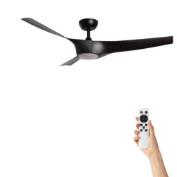 Cool Breeze Fluisterstille plafondventilator solberg Ø132cm afstandsbediening & timer