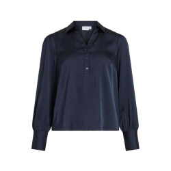 Vila Vienna ravenna ls v-neck top navy