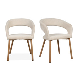 CaliCosy Set van 2 stoffen stoelen h60 cm freja