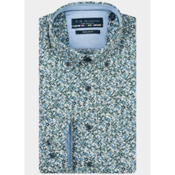 R.B. Boston Casual hemd lange mouw regular fit 100% cotton 527670/717