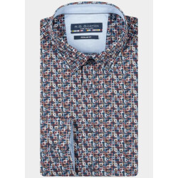 R.B. Boston Casual hemd lange mouw regular fit 100% cotton 527670/440