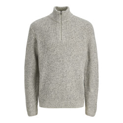 Jack & Jones jorbleecker knit half zip bf 12290085 sea salt