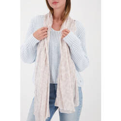 Monari  scarf with leopard print 809678 196 lattemacchiato pattern