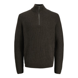 Jack & Jones jorbleecker knit half zip bf 12290085 mulch