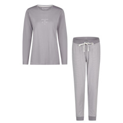 By Louise Dames pyjama set lang jersey katoen gestreept