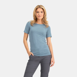 Nomad Pure merino t-shirt dames | light denim