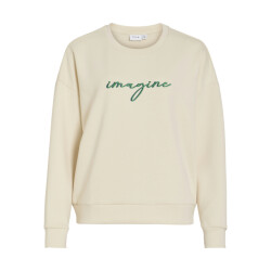 Vila visiffi imagine o-neck l/s top/pb/1 14112028 birch