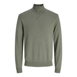 Jack & Jones jjeemil knit half zip noos 12189339 vetiver