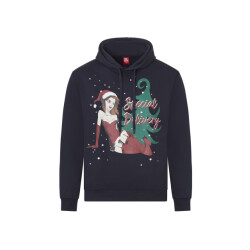 Apollo Heren foute kersttrui hoodie foute kerst print donker