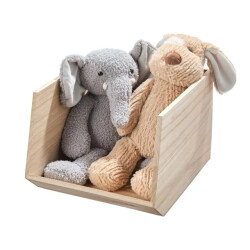 CaliCosy Houten opbergdoos met open voorkant l25,4 cm oka