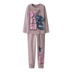 Name It Meisjes lange pyjama set nkfolina stitch lila