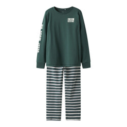 Name It Jongens lange pyjama set nkmramel gestreept