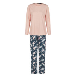By Louise Dames pyjama set lang roze gebloemd