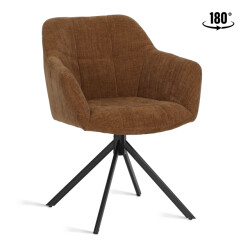 Multifurn Eetkamerstoel jesse stof choco