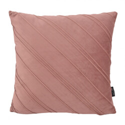 NOVÉE Velvet stripe oudroze | 45 x 45 cm | kussenhoes | velvet / polyester