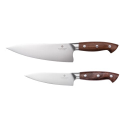 Sophior Koksmessenset – duits staal en walnoothouten handvat