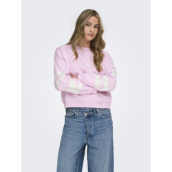 Only Onlsweat l/s back/sleeve print swt