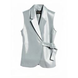 Aimee The Label gilet hope waistcoat blue