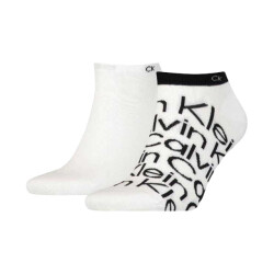 Calvin Klein No-show sokken met logo voor heren (set van 2)