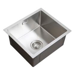 Vtw Living rvs spoelbak 39,5 x 34,5 cm inclusief aansluitset zonder