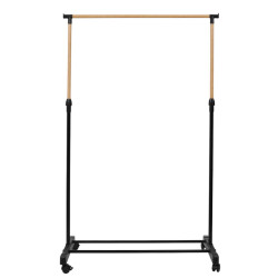 4goodz Kledingrek verrijdbaar en hoogteverstelbaar /bruin