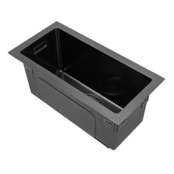 Vtw Living rvs spoelbak 16,5 x 38,5 cm inclusief aansluitset zonder