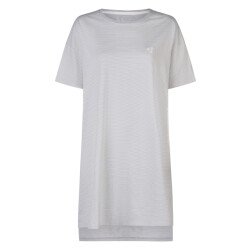 By Louise Dames nachthemd korte mouw lichtblauw gestreept