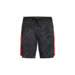 O'Neill Heren boardshort lang zwemshort hyperfreak tech panel 19'' zwart/roze/oranje