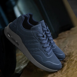 Q1905 Sneaker hank middenblauw/antraciet