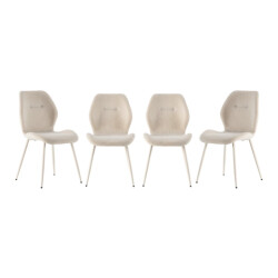 CaliCosy Fabric chair set of 4 h86 cm ashley
