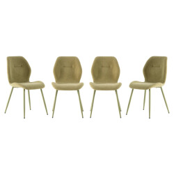 CaliCosy Fabric chair set of 4 h86 cm ashley