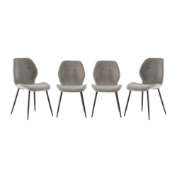 CaliCosy Fabric chair set of 4 h86 cm ashley