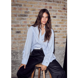 Haute L'Amitié Haute l’amitié alvina tie stripe blouse