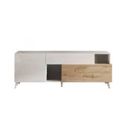 CaliCosy Tv-meubel met 2 deuren, 1 lade en 2 nissen l180 cm mala