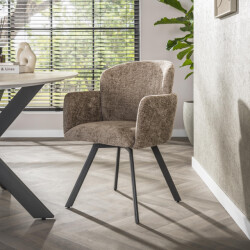 Hoyz armstoel embrace draaibaar verpakt per 2 hoven champagne