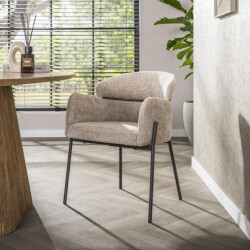 Hoyz armstoel curva verpakt per 2 hoven zand